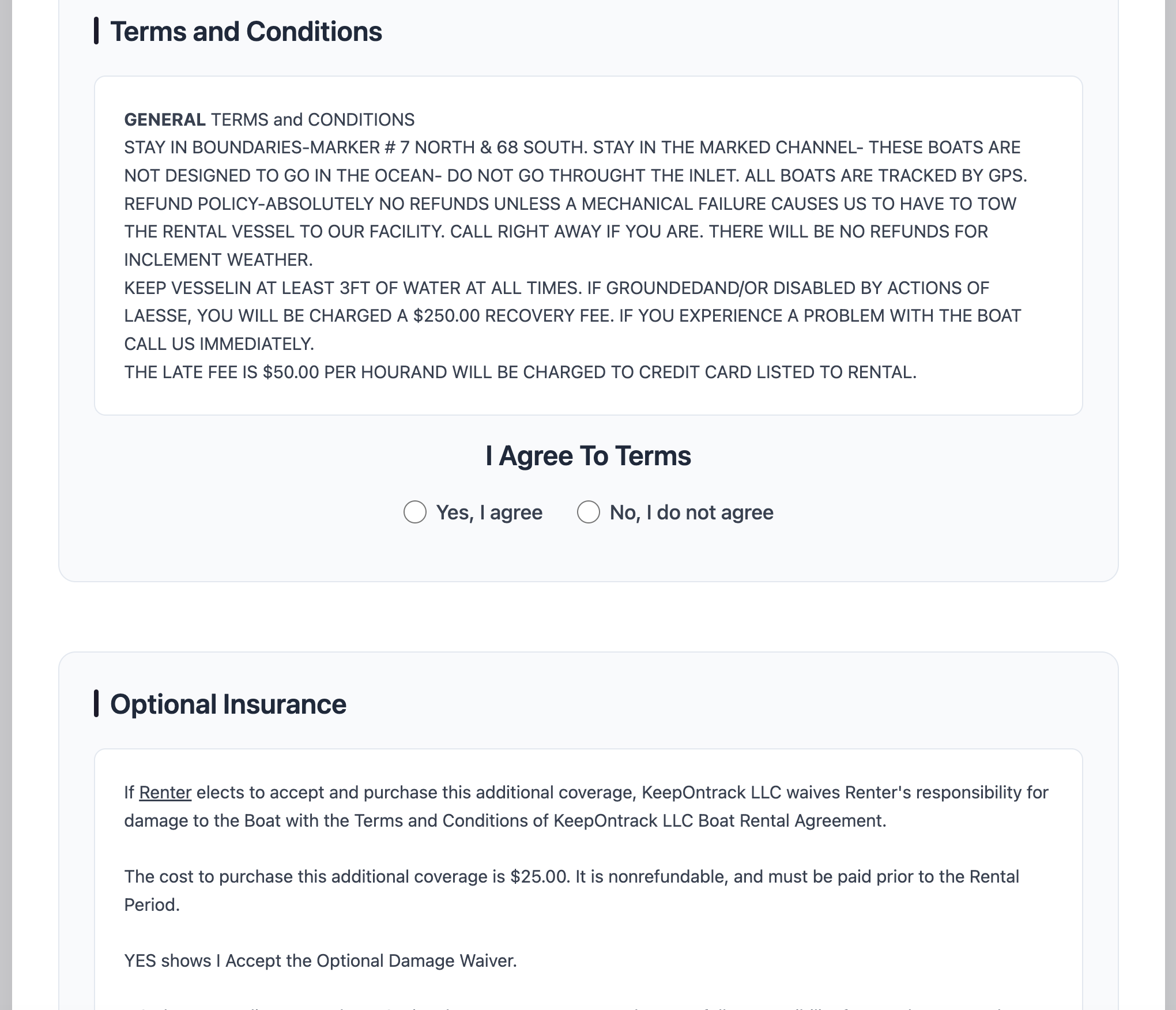 Digital Waiver - Step 2